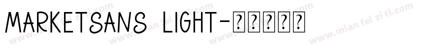 MarketSans Light字体转换